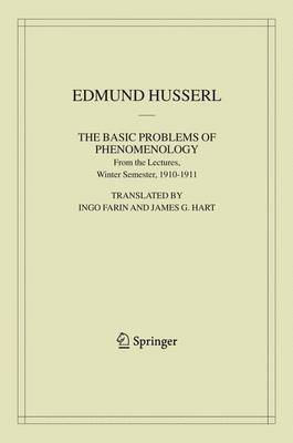 The Basic Problems of Phenomenology