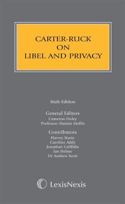 Carter-Ruck on Libel and Privacy