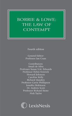 Borrie and Lowe: The Law of Contempt