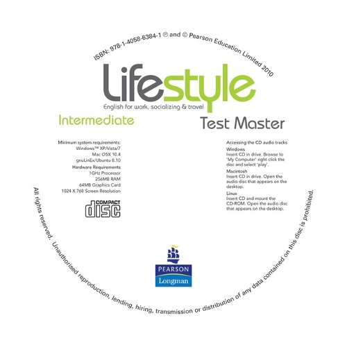 Lifestyle Intermediate Test Master CD-ROM for Pack
