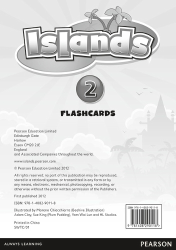 Islands Level 2 Flashcards for Pack