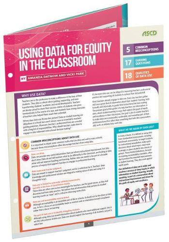 Using Data for Equity in the Classroom (Quick Reference Guide 25-Pack)