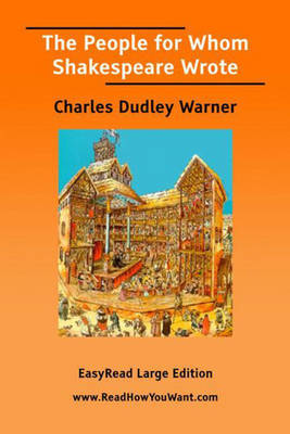 The People for Whom Shakespeare Wrote