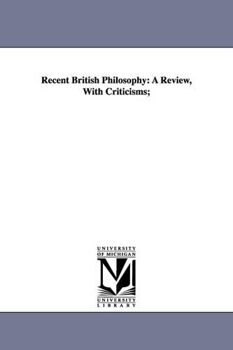 Recent British Philosophy