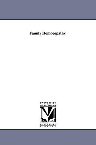 Family Homoeopathy.