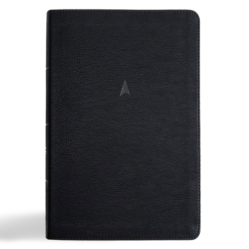 CSB Men's Daily Bible, Black Leathertouch, Indexed