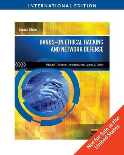 Hands-On Ethical Hacking and Network Defense