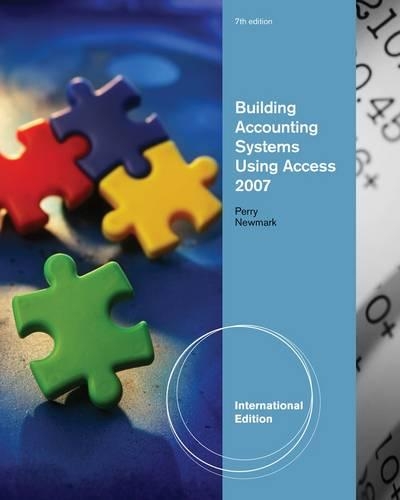 Building Accounting Systems Using Access