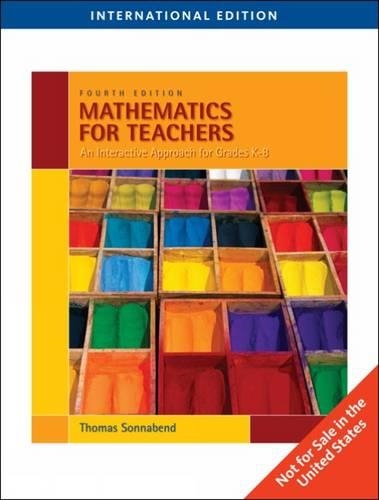 Mathematics for Teachers