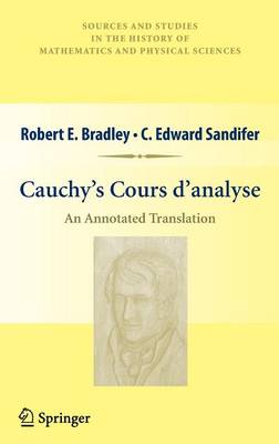 Cauchy’s Cours d’analyse