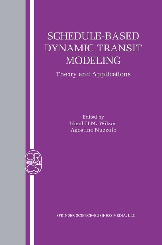 Schedule-Based Dynamic Transit Modeling