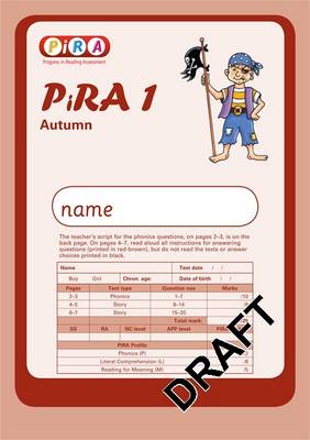 Progress in Reading Assessment Test 1, Autumn Pk10