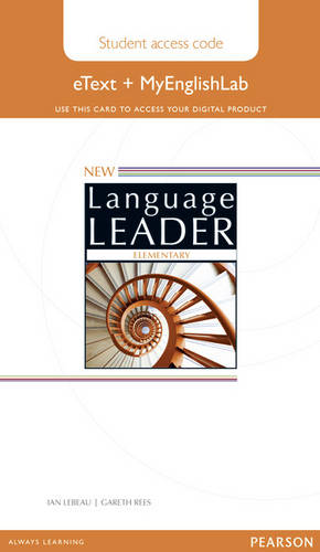 New Language Leader Elementary eText Access Card with MyEnglishLab Pack