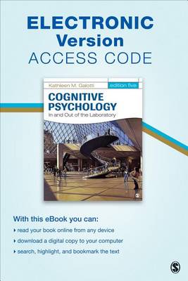 Cognitive Psychology In and Out of the Laboratory Electronic Version