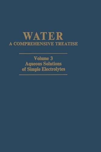 Aqueous Solutions of Simple Electrolytes