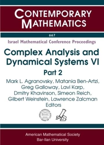 Complex Analysis and Dynamical Systems VI