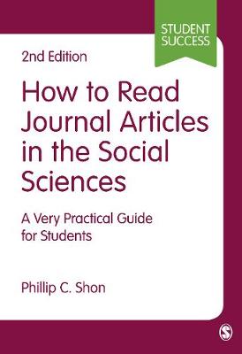 How to Read Journal Articles in the Social Sciences
