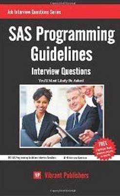 SAS Programming Guidelines