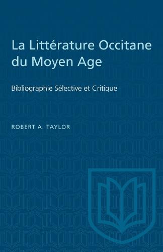 La Litterature Occitane du Moyen Age