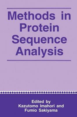 Methods in Protein Sequence Analysis
