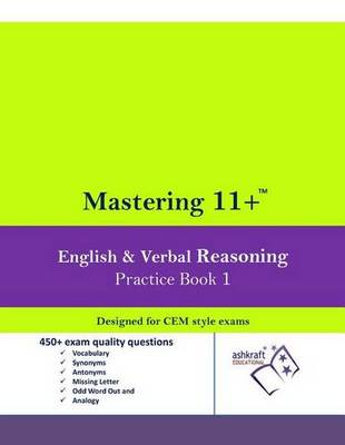 Mastering 11+ English & Verbal Reasoning Practice Book 1