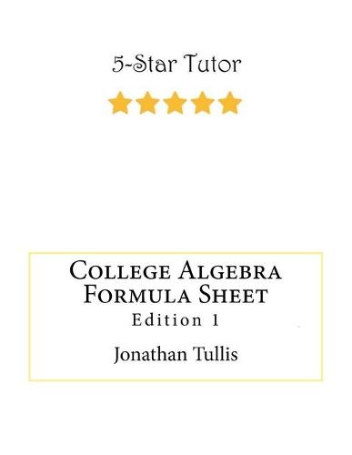 College Algebra Formula Sheet