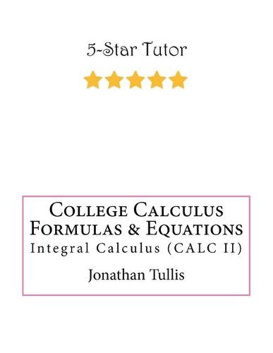 College Calculus Formulas & Equations