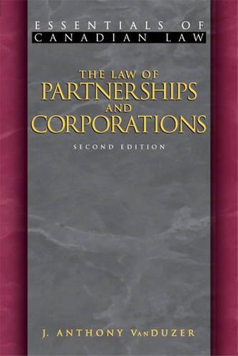The Law of Partnerships and Corporations