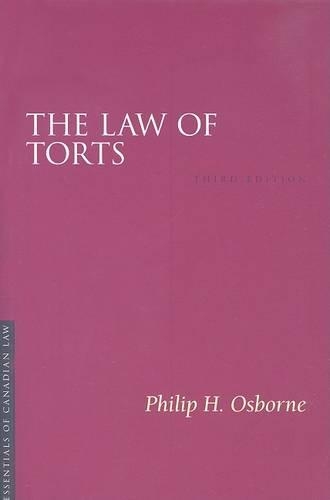 The Law of Torts