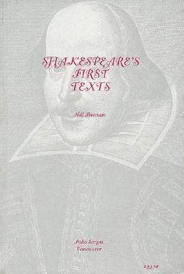 Shakespeare's First Texts