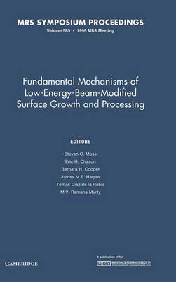 Fundamental Mechanisms of Low-energy-beam Modified Surface Growth and Processing: Volume 585