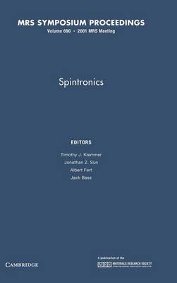Spintronics: Volume 690