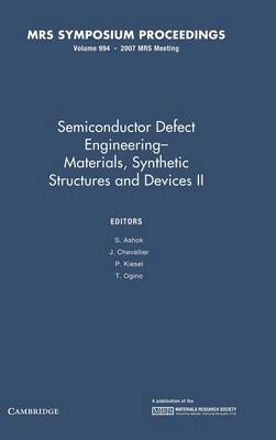 Semiconductor Defect Engineering: Volume 994