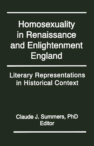Homosexuality in Renaissance and Enlightenment England