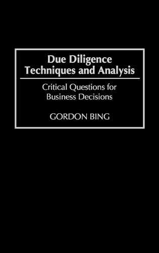 Due Diligence Techniques and Analysis