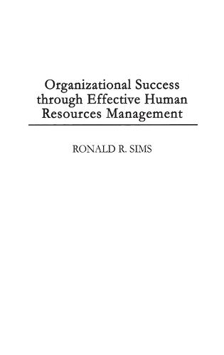 Organizational Success through Effective Human Resources Management