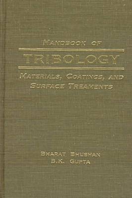 Handbook of Tribology