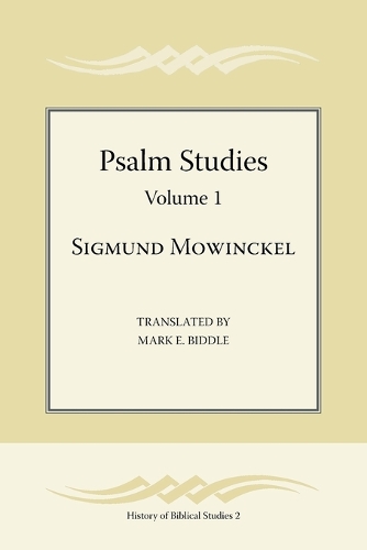 Psalm Studies, Volume 1