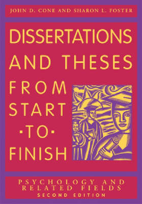 Dissertations and Theses from Start to Finish