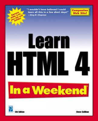 Learn HTML 4 in a Weekend