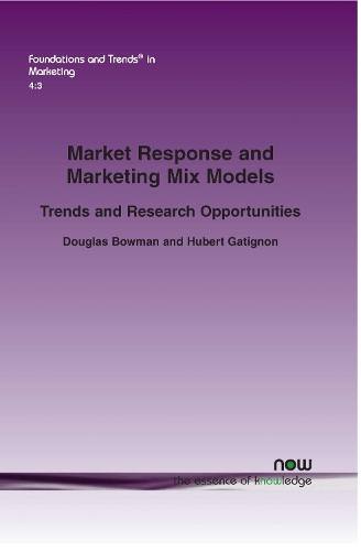 Market Response and Marketing Mix Models