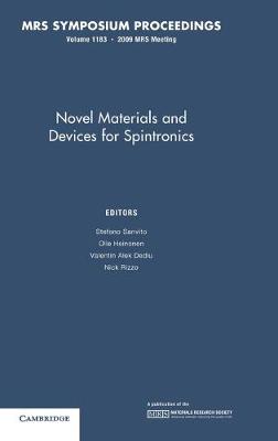 Novel Materials and Devices for Spintronics: Volume 1183