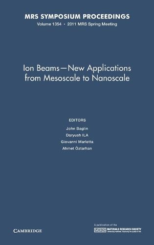 Ion Beams - New Applications from Mesoscale to Nanoscale: Volume 1354