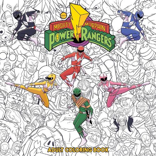 Mighty Morphin Power Rangers Adult Coloring Book