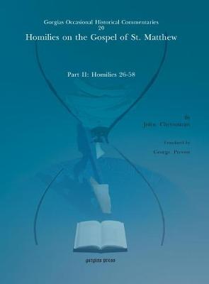 Homilies on the Gospel of St. Matthew