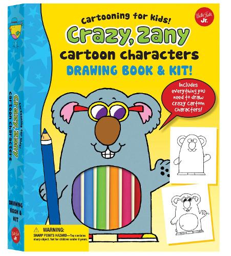 Crazy, Zany Cartoon Characters Drawing Book & Kit