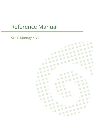 SUSE Manager 3.1