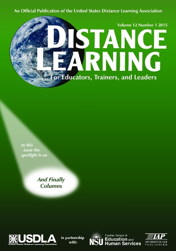 Distance Learning Magazine Vol 12 Issue 1