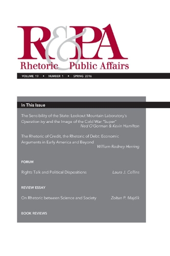 Rhetoric & Public Affairs 19, No. 1