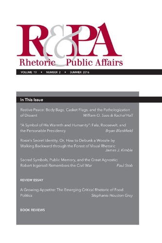 Rhetoric & Public Affairs 19, No. 2